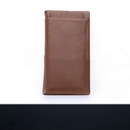 Grain Leather Brown Rectangular Shape Wallets