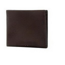 Genuine Leather Coffee Square Shape Men's Wallets
