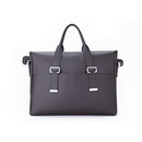 Dark Coffee Waterproof Notebook Men Cow Leather Bag