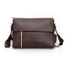 Brown Rectangular Shape With Many Holes Leather Briefcases