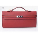 Genuine Leather Red With A Handle Wallets