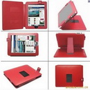Genuine Leather Red With Buttons Laptop Sleeves