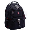 Black Round Shape With Zippers Laptop Backpacks