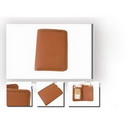 Brown With Logo On Genuine Leather Men's Wallets