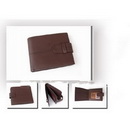 Brown Leather Three Layers Men's Wallets