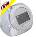 Silver With Buttons Digital Screen Clock