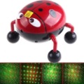 Red With Four Wheels Plastic Music Stage Laser Projector Light