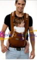 Brown With Buttons Zippers Baby Carriers