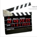LCD Display Black Wooden Digital Clocks