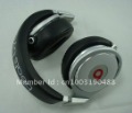 Black & Silver Leather & Cotton With Letters On Headphone