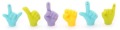 Lovely Rubber Finger Fridge Magnet