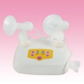 White Silicone With Buttons Double Electric Breast Pump
