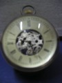 Vintage Bronze Glass Ball Machine Table Clock