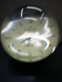 Round Shape Stainless Steel With A Handle Table Clock