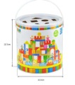 Castle Shape Wooden With Different Images Blocks