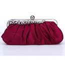 Wine Red With Chain White Diamond Promotional Bags
