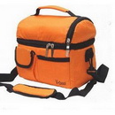 Orange Nylon & Polyester With Zippers Cooler Bags