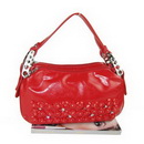 Red Genuine Leather One Shoulder Promotional Bags