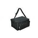 Black Polyster Zipper Folding Camping Cooler Bags