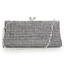 Hasp Gorgeous Satin With Austrian Rhinestone Cosmetic Bags