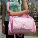 Pink One Shoulder With Zippers Diaper Bags