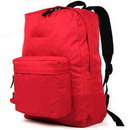 Red Square Shape Nylon School Bags