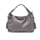 Genuine Leather Gray With Tassel Promotional Bags