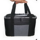 Black Polyster Zipper Folding Picnic Cooler Bag