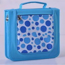Blue Polyster Zipper Folding Picnic Bag