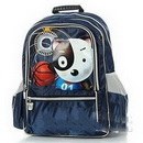 Blue With Zippers Nylon School Bags
