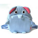 Gray With Zipper Leather & Nylon School Bags