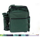 Green Polyster Zipper Folding Tote Picnic Bag