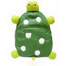 Turtle Images Green With Zipper School Bags