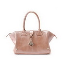 Genuine Leather Pink With Zippers Promotional Bags