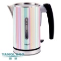 A Handle With Stripes Stainless Steel Electric Tea Kettle