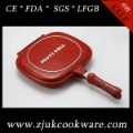 Red Aluminum Square Shape Pan