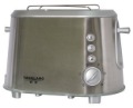 With Many Buttons Stainless Steel Silver Bread Toaster