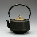 Black With A Handle Iron Tea Pot