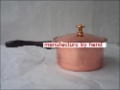 Plastic Handles Eco-Friendly Lid Brass Milk Pot