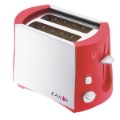 Pink & White Stainless Steel With Buttons Electric Bread Toaster