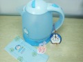 Blue Plastic With A Handle Electric Kettle