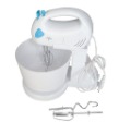 White With Buttons Metal & Plastic Egg Mixer Beater