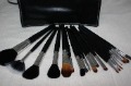 Black Handle Wood Professional Makeup Brush Set