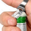 Stainless Steel Silver Finger Ring Beer Opener