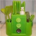 Green Silicone With Many Buttons Cookware
