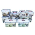 Silicone Square Shape With Buttons Food Storage Boxes