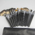 Raccoon Hair Black Wood Handle Waterproof Brushes
