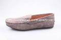 Grey Genuine Leather Rubber Lace-Up Men's Casual Shoes