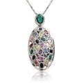 Silver Oval Shape Zinc Alloy Decorations & Gifts