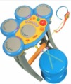 Multi-function Electronic Music Drum Kit Blow with Headset Drawing Tablet